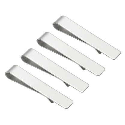 PATIKIL Skinny Tie Clips, Stainless Steel Tie Clips for Men Wedding Business - color: Silver