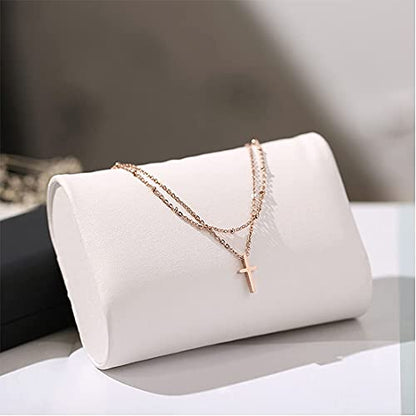 RoseGold Ankle Bracelets for Women - Layered Anklets - Link Foot Jewellery - color: RoseGold - 23#