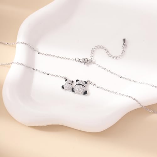 RZKING Silvery Necklace for Women, Gifts for Friend Mom Daughter Teacher - style: Panda