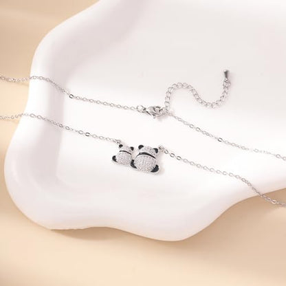 RZKING Silvery Necklace for Women, Gifts for Friend Mom Daughter Teacher - style: Panda