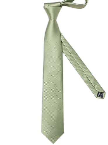 Solid Color Tie and Pocket Square with Tie Clip Lapel Pin Silk Formal Necktie Set Wedding Formal - color: Sage Green