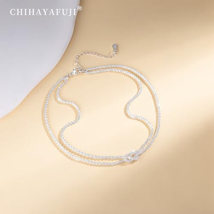 Sterling Silver Ankle Bracelets for Women 14K Gold Waterproof Layered Braided Chain Knot Charm Stackable Adjustable Non Tarnish Nickel Free Anklets Bracelet for Summer Beach Jewelry - color: silverA