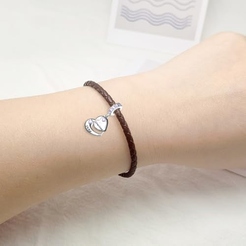 Double Heart Dangle Charm 12 Birthstone Bead for European Bracelet - style: June