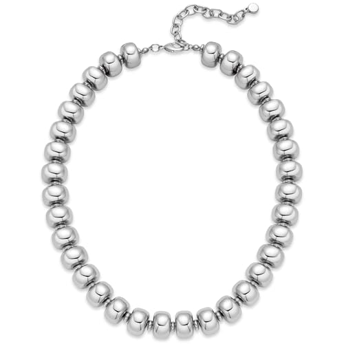 LILIE&WHITE Resin Chunky Beaded Necklace for Women Minimalistic Modern Statement Necklace Jewelry Accessories - color: XL23228K