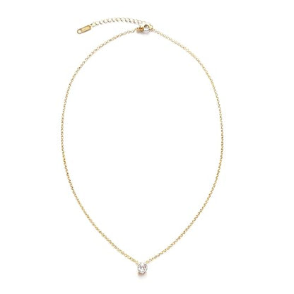 Dainty Choker Necklace for Women 18K Gold Plated Shining Dots Box Chain Sparkle Necklaces Cute Paperclip Link Herringbone Necklace Exquisite Jewelry Gifts for Mom Girlfriend - style: Z/Simple Diamond GD
