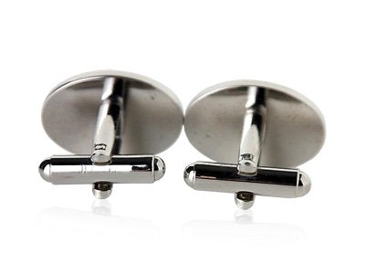 Cuff-Daddy Polka Dot Cufflinks in Black & White with Presentation Box