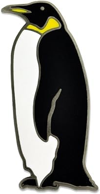 PinMart Wild Animal Enamel Lapel Pin - color: Black and White Emperor Penguin, size: 1 Piece