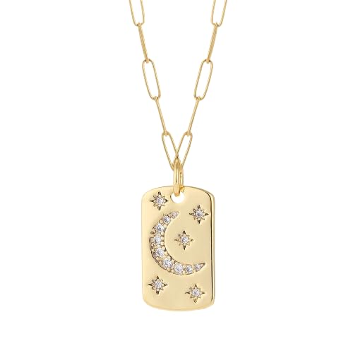 925 Sterling Silver Sun and Moon Necklace Pendant Star Necklace Set Sun moon pendant necklace twitches necklace sun and moon Necklaces and Cloud Sun and Moon Jewelry for Women, - color: NK008G5AC210014G6