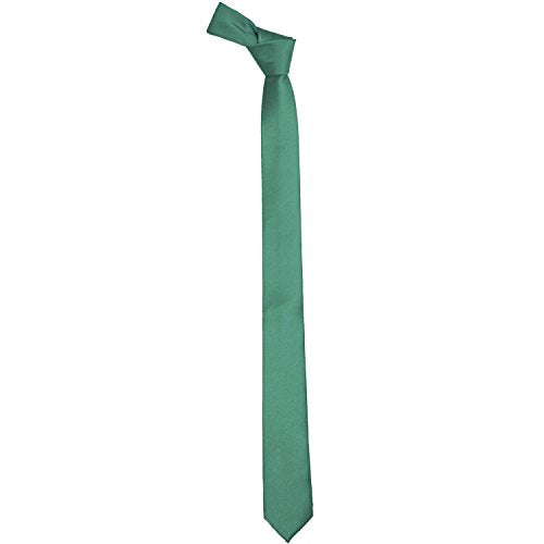 K. Alexander Skinny Ties - Multiple Solid Colors - Classic 2" width - color: Aqua Green