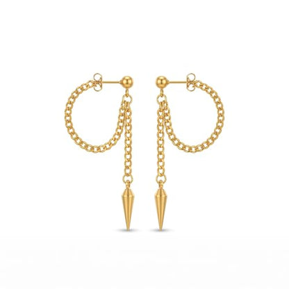 Gold Plated Dangle Earrings Dainty Silver Drop Earring Trendy Long Dangling Wedding Bridesmaid Hoop Diamond Crystal Cute Earring Prom Jewelry Graduation Gifts for Women - color: gold 2