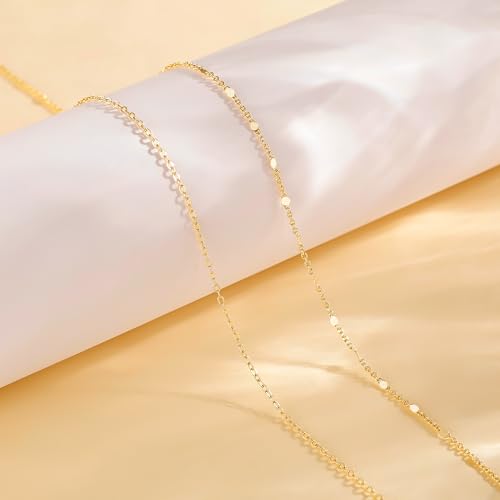 Tewiky Layered Waist Chain for Women, 14K Gold/Silver Plated Belly Chains | Beach Waist Beads Chain, Waterproof Twist Figaro Cuban Body Chain, Summer Jewelry for Women Gifts - color: Gold Waist Chain2