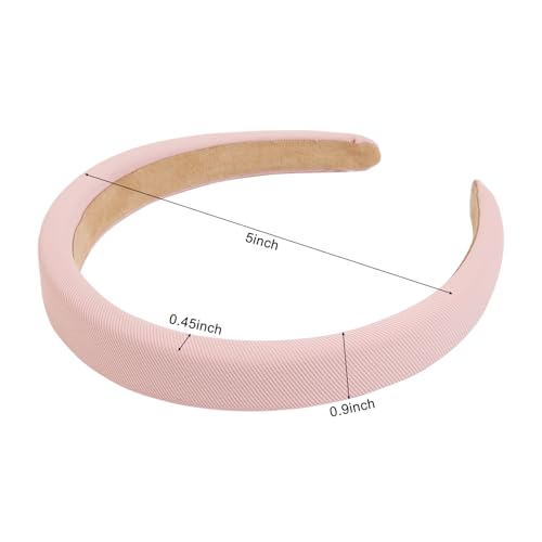AIBFRID Headbands for Women Non Slip Padded Headband Trendy Cute Headbands for Women's Hair 0.8 Inch Comfortable Head Bands Hair Accessories 6PCS