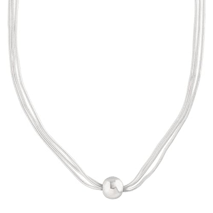 Silpada 'Thoreau' Multi-Strand Bead Necklace in Sterling Silver
