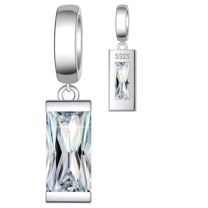 Helonley Birthstone Charms for Charms Bracelet: Birth Stone Charms | 925 Sterling Silver Birth Stone Bead Charms for Bracelets and Necklaces, Christmas Birthday Gifts for Mom and Wife - color: Apr.