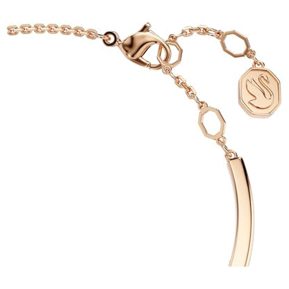 Swarovski Mesmera bangle, Mixed cuts, White, Rose gold-tone finish