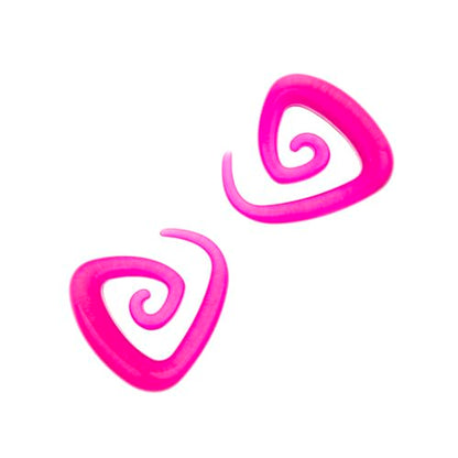 Ear Gauges Stretching Kit 14G-00G Acrylic Sprial Tapers Plugs Expander Sets Heart Tunnels Piering Jewelry Horeseshoes Taper For Ears - style: 84 Purple