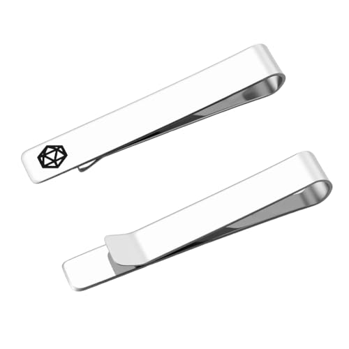 Tieclip for Fireman Golfer Pilot Realtor Birthday Bday Gifts Stainless Steel Tie Bar for Men Necktie Accessories - color: Dice