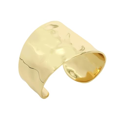 Robert Lee Morris Soho Hammered Cuff Bracelet - color: GOLD