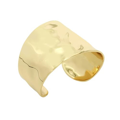 Robert Lee Morris Soho Hammered Cuff Bracelet - color: GOLD