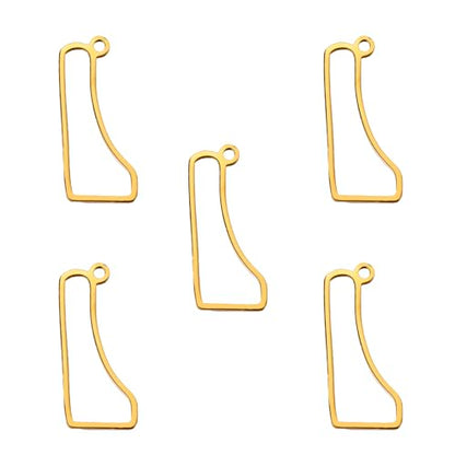 kkjoy 5Pcs Hollow Continents Maps of USA Pendant Charms for Jewelry Making and Crafting, Stainless Steel Mini Charm Craft Supplies Accessories for DIY Bracelet Necklace Earrings - color: Hollow Delaware Map - Gold