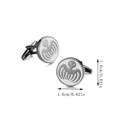 Men’s Soccer Ball Cufflinks – 1 Pair Stainless Steel French Shirt Cuff Nails, Polished Brass Business Suit Accessory – Ideal for Weddings, Birthdays, and Father’s Day - color: Octopus