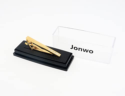 Men Crystal Tie Clip Tie Bar for Regular Necktie Silver In Gift Case | Purple/Blue/Red/Black/White Crystal Tie Pin for Men Business Anniversary Wedding Party Office Formal Daily Occasions Suit - style: Transparent Crystal Gold Plated Tie Clip