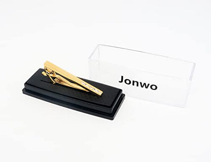 Men Crystal Tie Clip Tie Bar for Regular Necktie Silver In Gift Case | Purple/Blue/Red/Black/White Crystal Tie Pin for Men Business Anniversary Wedding Party Office Formal Daily Occasions Suit - style: Transparent Crystal Gold Plated Tie Clip