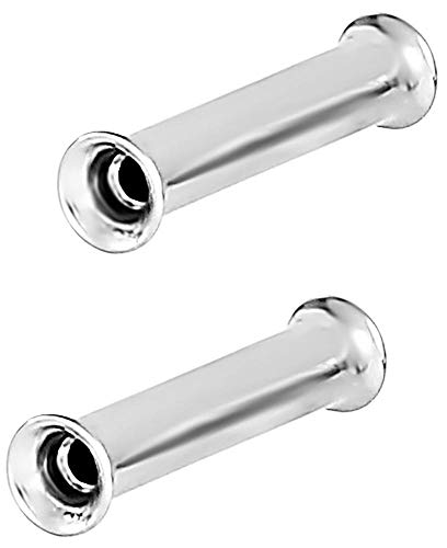 Forbidden Body Jewelry Ear Gauges, Ear Tunnels, Tunnels For Ears, Surgical Steel Mirror Finish Double Flared Tunnel Plug Earrings - style: 2pcs: 2mm (12GA)