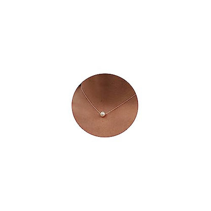 DIBOLA Dainty Pearl Necklaces for Women 14K Gold/Silver Plated Cute Single Pearl Necklace Elegant Small Tiny Pearl Choker Thin Chain Necklace Simple White Pearl Drop Y Long Necklace Freshwater Pearled Pendant Necklace Pearls Jewelry Gift - color: Single P