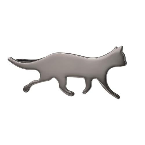 Christmas Tie Clips for Men 14k Gold Plated Silver Tie Pins with Cute Animal Deer/Lion/Dog/Cat Tie Bars Necktie Suit Tie Accessories Jewelry - style: Black Cat Tie Clip