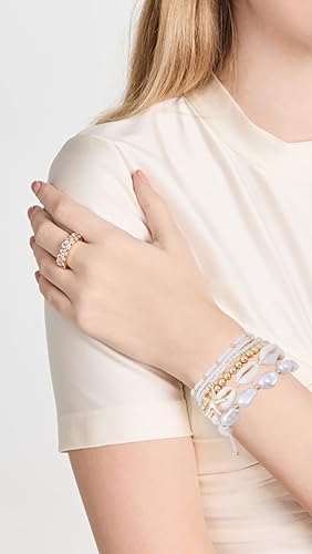 Summer Surfer Heishi Bracelet Set for Women Stackable Gold Plated Clay Ploymer Bead Stretch Pink Beach Layering Bracelets Jewelry - color: A-Starfish bracelet