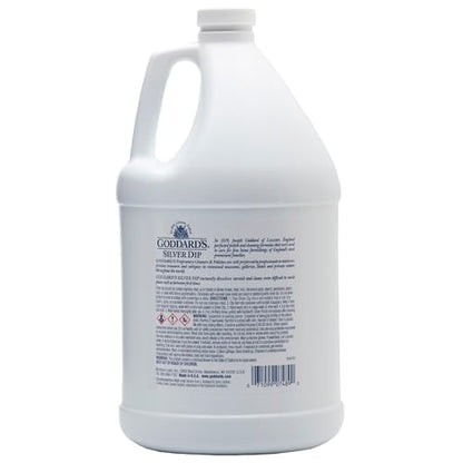 Goddard's Silver Cleaner Dip, Instant Tarnish Remover, Silver Polish, 1 Gal | Instantly Removes Tarnish with No Scrubbing, Ideal for Silverware, Sterling Silver Jewelry & Intricate Filigree - size: 1 Gallon