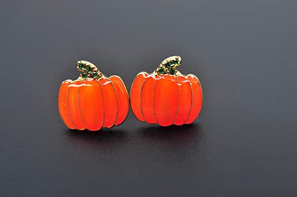 Earrings Holy Stud Earrings for Girls/Women, Sliver Gold Wedding Earrings for Bridesmaids - color: Pumpkin|Luminous
