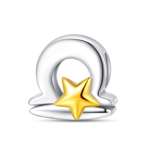 925 Sterling Silver 12 Astrological Signs Charm for Bracelets and Necklace Happy Birthday Charms for Bracelet and Necklace Valentine's Day Mother's Day Gift - style: Libra Charm