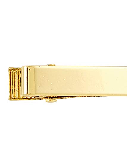 Needzo Gold Tone First Communion Tie Bar Clip with Cross, 1 1/4 Inch