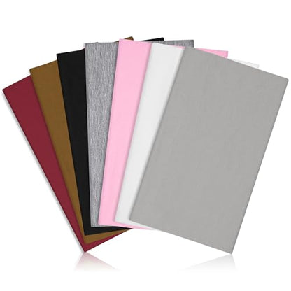 DiyJibb Headbands for Women, 7PCS Wide Cloth Hair Bands for Workout, Yoga, Skincare & Daily Wear, Soft & Stretchy - color: Red, coffee, black, gray, cement gray, pink, white