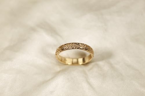 Handmade Ring-925 Sterling Silver /14K Gold Filled for Choosing, 3.5mm Width 1.35mm Thickness, Sizes 4-11.5, Unisex Wedding Bonds (Men & Women) - size: 5.5