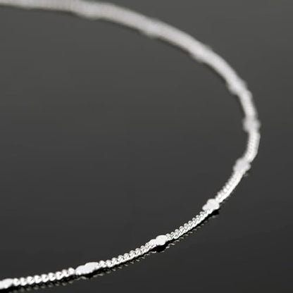 UMAOKANG 10 Meters Silver Chains for Jewelry Making, Silver Plated Brass Flat Heart Curb Link Chain Women Necklace Bracelet DIY Jewelry Chains Bulk - color: Silver Heart