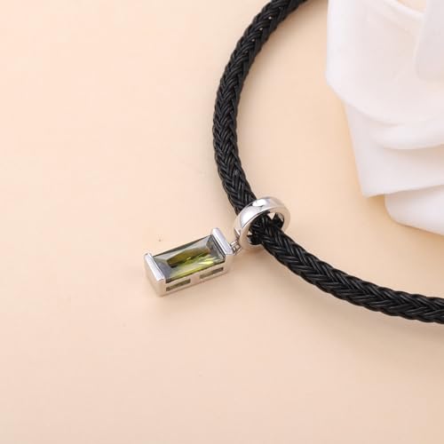 Helonley Birthstone Charms for Charms Bracelet: Birth Stone Charms | 925 Sterling Silver Birth Stone Bead Charms for Bracelets and Necklaces, Christmas Birthday Gifts for Mom and Wife - color: Aug.