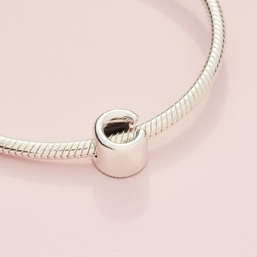 Pandora Alphabet Charm - Compatible Moments - Gift for Her - Made with Sterling Silver - with Gift Box - style: Letter C