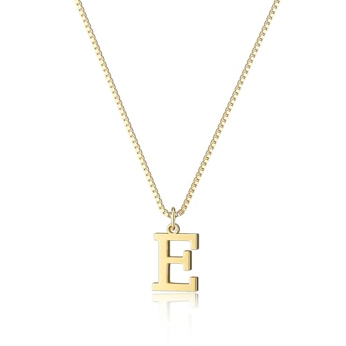 Foxgirl Gold Initial Necklaces for Women, Dainty Gold Letter Necklace Tiny A-Z Pendant Choker Necklace Trendy Cute Personalized Monogram Name Necklace Gold Jewelry Necklace for Women Gift | Tiny Letter Pendant on a Dainty Choker Chain, Personalized Everyd