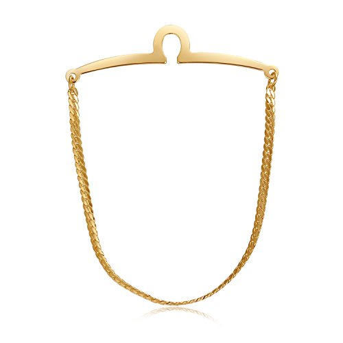 Yoursfs Tie Chains for Men Gold and Sliver Tie - style: Gold Tie Chain