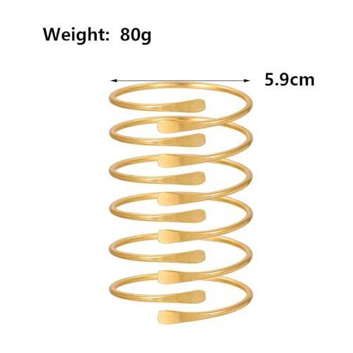 Layered Gold Sliver Plated Geometric Bracelets Set for Women,Open Adjustable Stacking Wrist Cuff Bracelets Punk Party Trendy Jewelry Accessories Gift - color: Gold