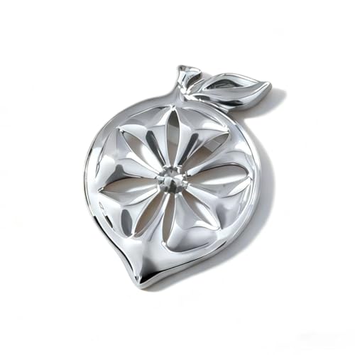 XIMEO Brooches and Pins for Women – Elegant Gold and Silver Metal Brooch Pin, Vintage Lapel Pin Jewelry Gift - color: Fruit Silver