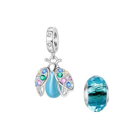 LNQOBU 925 Sterling Silver Charms Color-changing Chameleon Dangle Charm Beads Glow in the Dark Charme fits Pandora Bracelets and Necklace Jewelry Gift for Women - style: Glow in the dark 1724