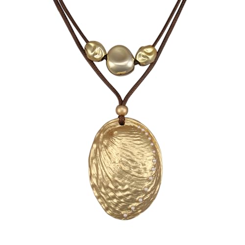 Chunky Pendant Necklace for Women Vintage Boho Necklaces Choker Layered Statement Necklaces Bohemian Jewlery Gifts - style: Bohemian Pendant Necklace