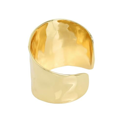 Robert Lee Morris Soho Hammered Cuff Bracelet - color: GOLD