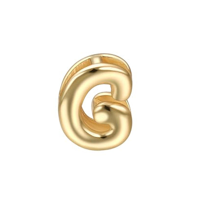 Initial Pendant Gold DIY Name Necklace Accessories Suitable for 1mm Chain - style: Letter-G