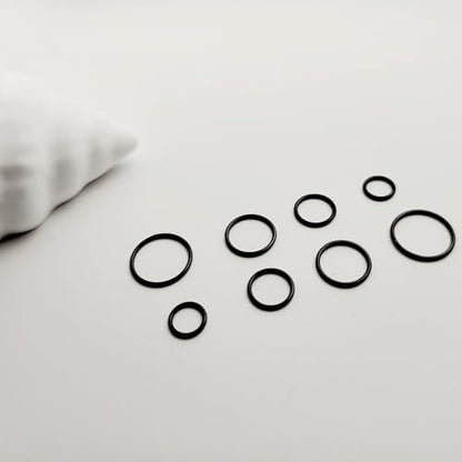 4/8Pcs 20G 18G 16G Nose Rings Hoops Surgical Steel | Nose Seamless Hinged Clicker Segment Septum Lip Rings Conch Tragus Cartilage Daith Rook Piercing Jewelry 6mm 8mm 10mm 12mm - color: Black, size: 16G*(6/8/10/12mm)-8pcs