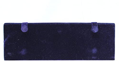 atorakushon Blue Velvet Vanity Box Make-Up Jewellery Earrings Utility Toiletry Wardrobe Organizer Pouch Travelling Box For Women's Set of 1 - style: Jhumka Earring Organiser Folder 12 Pair Blue
